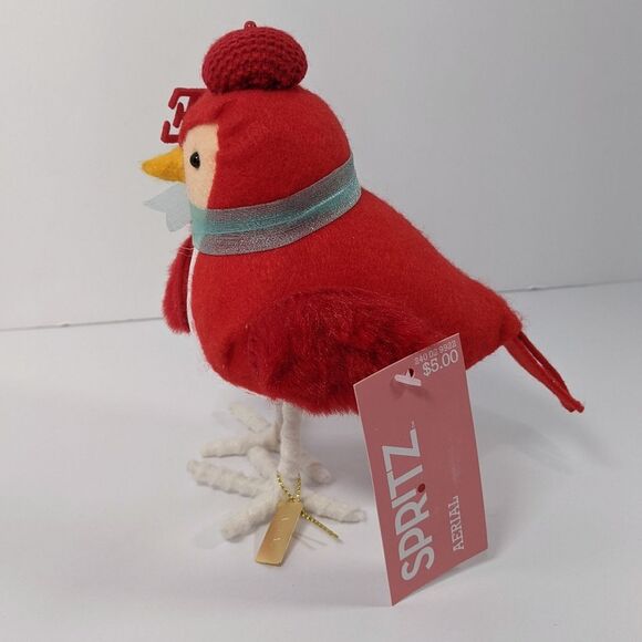 New Spritz Aerial Bird Target Valentine's Day Decor Love Sign Beret Hat Red NWT - Picture 4 of 7